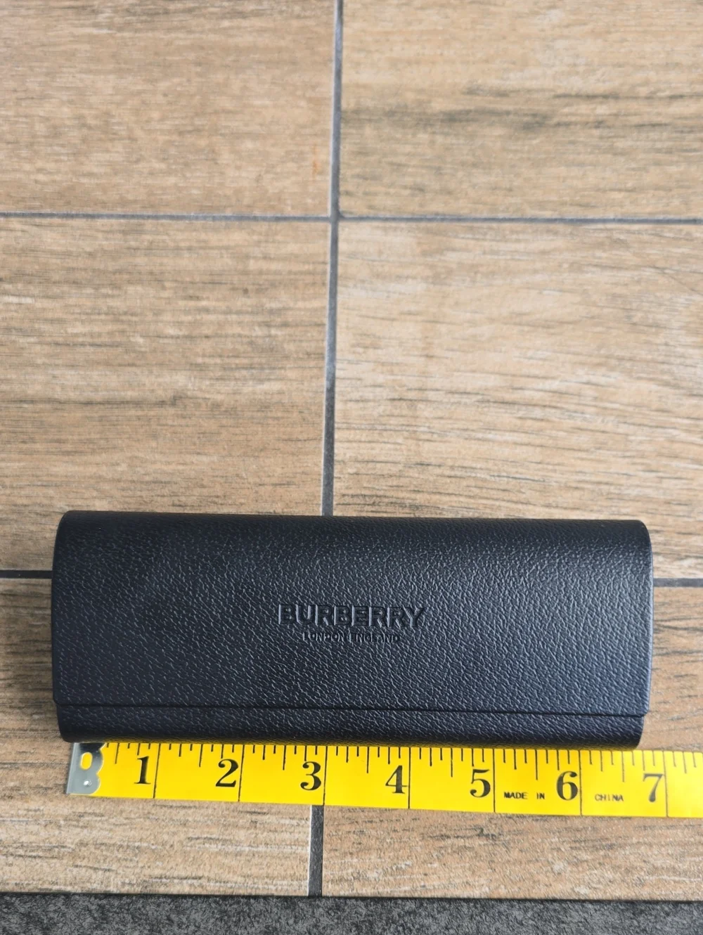 Burberry Black Pebble-Textured Eyewear Case